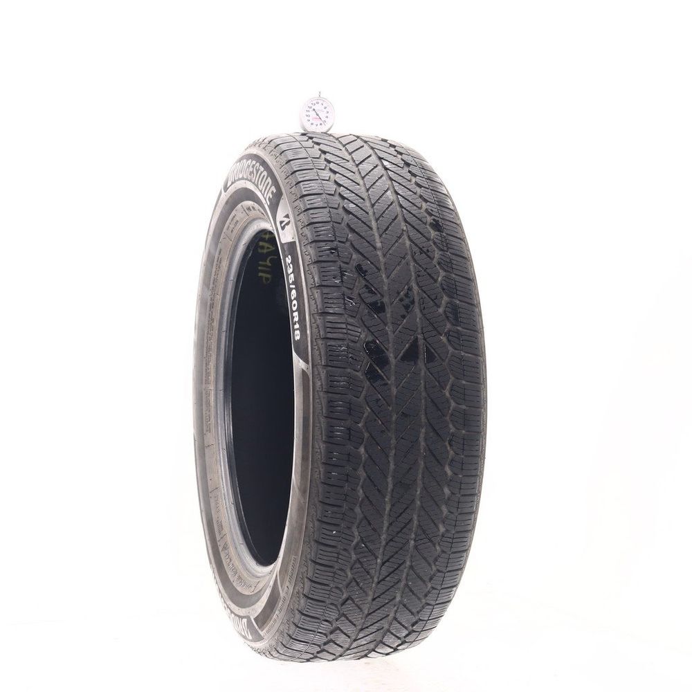 Set of (4) Used 235/60R18 Bridgestone WeatherPeak 103H - 5.5-6/32 - Image 1