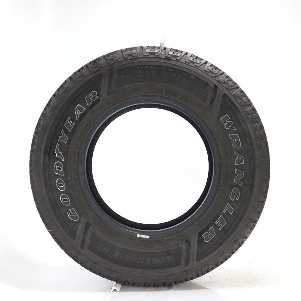 Set of (2) Used 245/75R16 Goodyear Wrangler Workhorse HT 111T - 9.5/32 ...