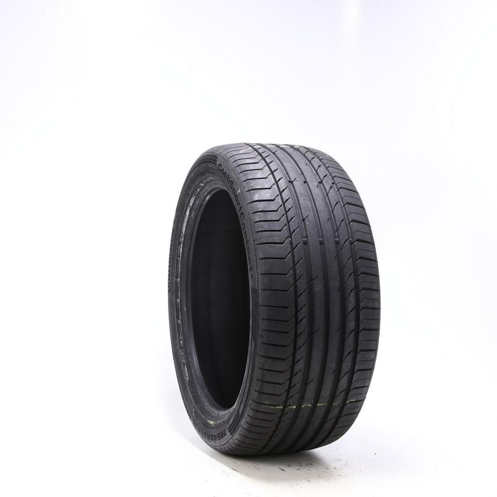 Set of (2) Driven Once 285/40R21 Continental ContiSportContact 5 AO SUV 109Y - 9/32 - Image 1