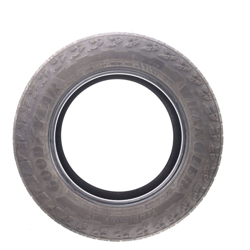 Set of (2) Used 265/60R18 Goodyear Wrangler Territory AT 110H - 5-6/32 - Image 3