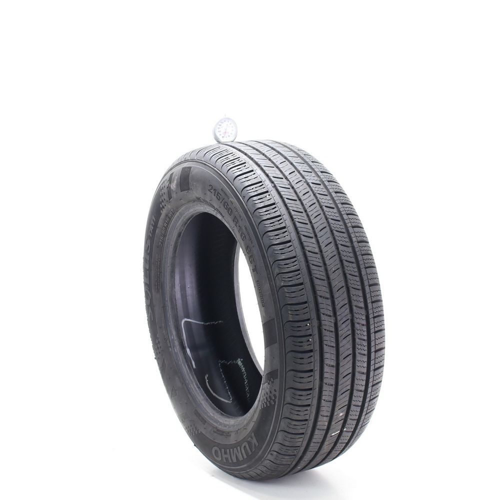 Set of (2) Used 215/60R16 Kumho Solus TA11 95T - 7-7.5/32 - Image 4