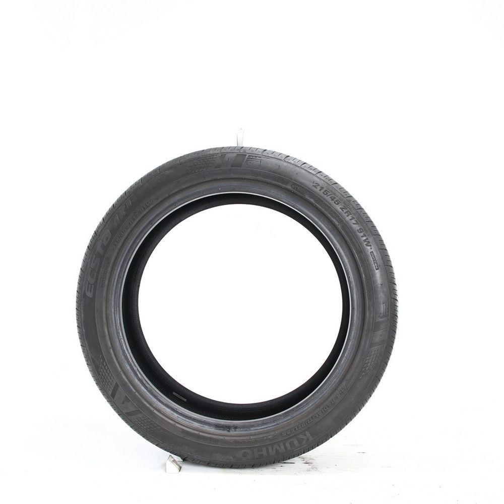 Set of (2) Used 215/45ZR17 Kumho Ecsta 4X II 91W - 7.5-8/32 - Image 3