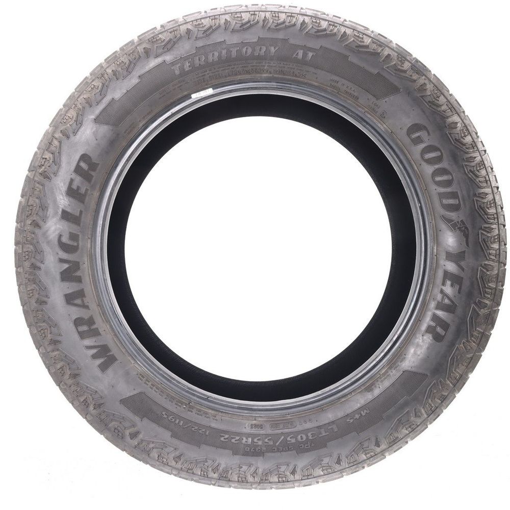 Used LT 305/55R22 Goodyear Wrangler Territory AT 122/119S E - 8/32 - Image 3
