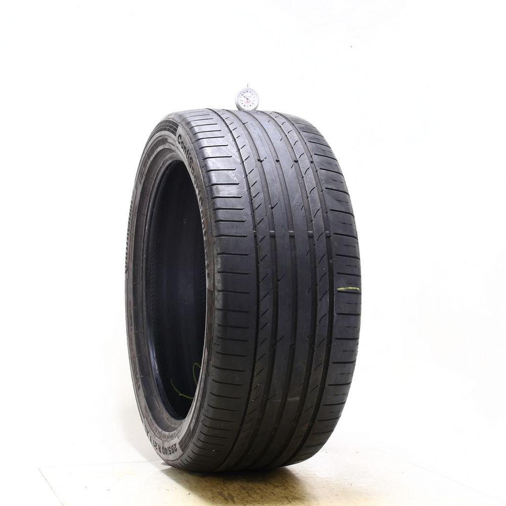 Used 285/40R21 Continental ContiSportContact 5 AO 109Y - 4.5/32 - Image 1