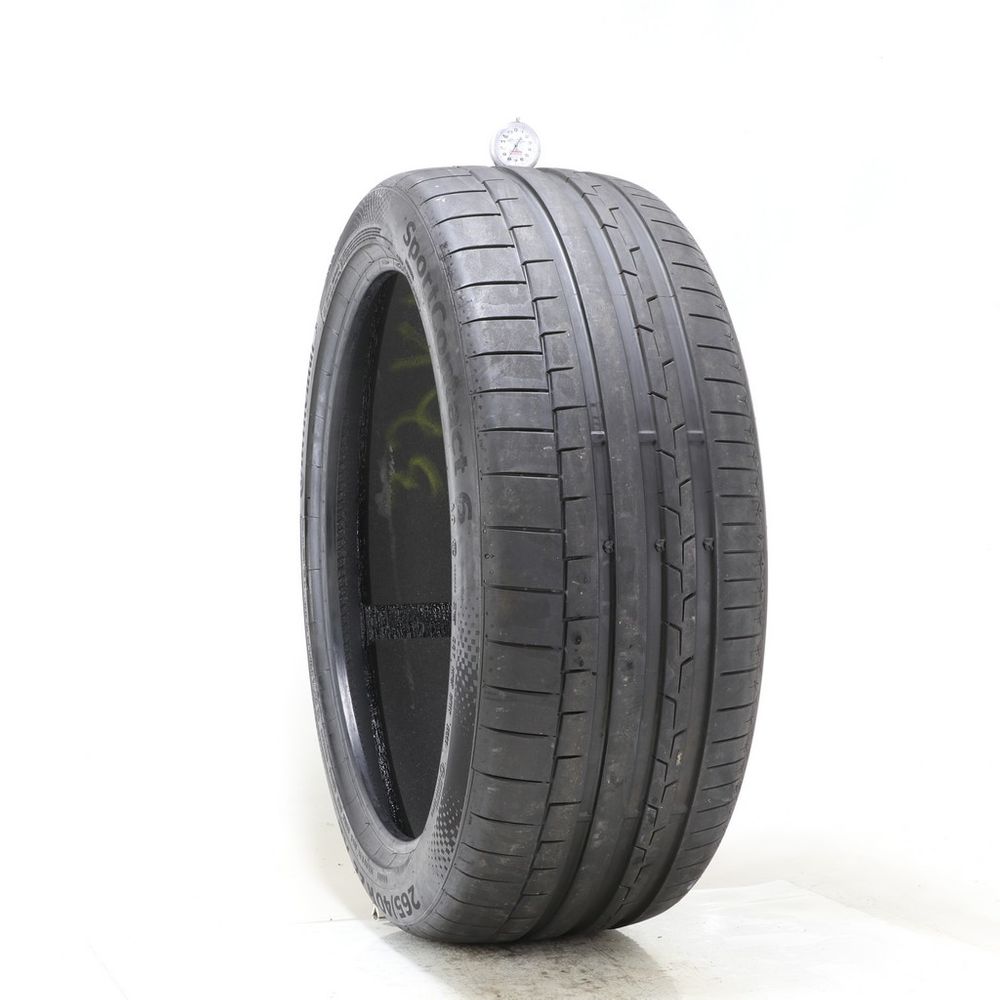 Used 265/40R22 Continental SportContact 6 AO ContiSilent 106H - 8/32 - Image 1