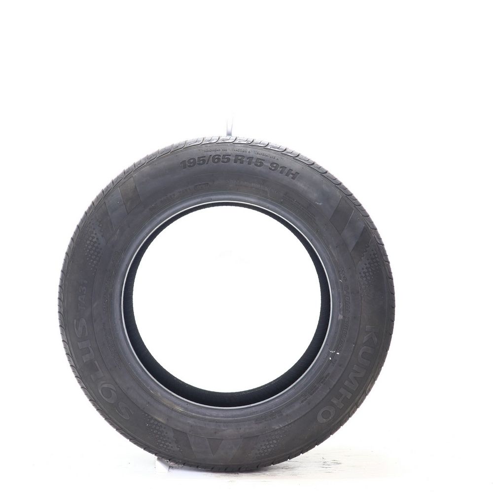 Set of (2) Used 195/65R15 Kumho Solus TA31 91H - 7-8/32 - Image 3