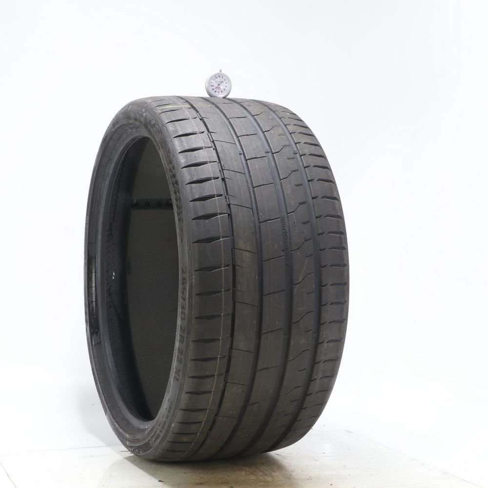 Set of (2) Used 285/30ZR22 Continental SportContact 7 AO ContiSilent 101Y - 7.5-8.5/32 - Image 4