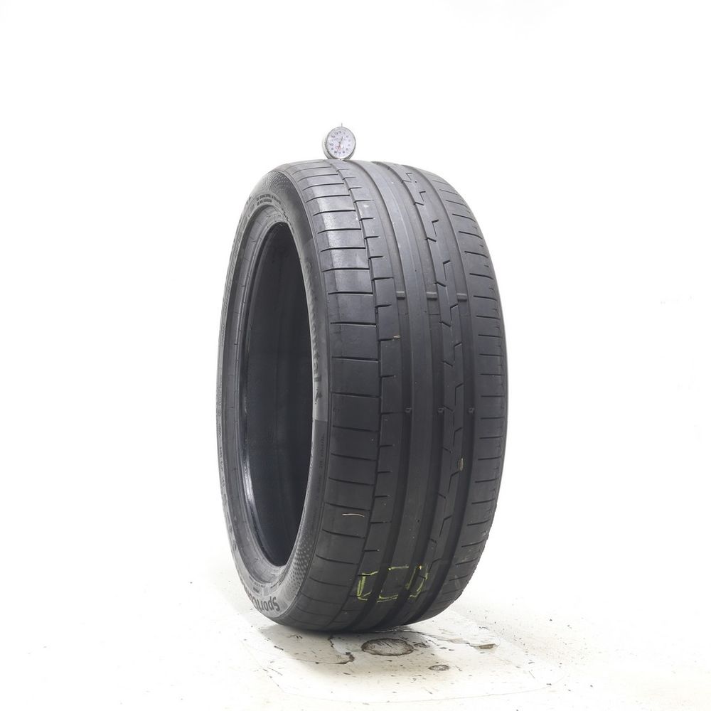 Set of (2) Used 255/40ZR20 Continental SportContact 6 MO1 101Y - 6.5-7.5/32 - Image 4