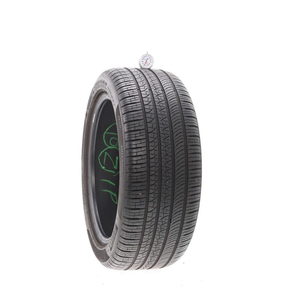 Used 245/45R18 Pirelli P Zero Run Flat 100H - 7.5/32 - Image 1