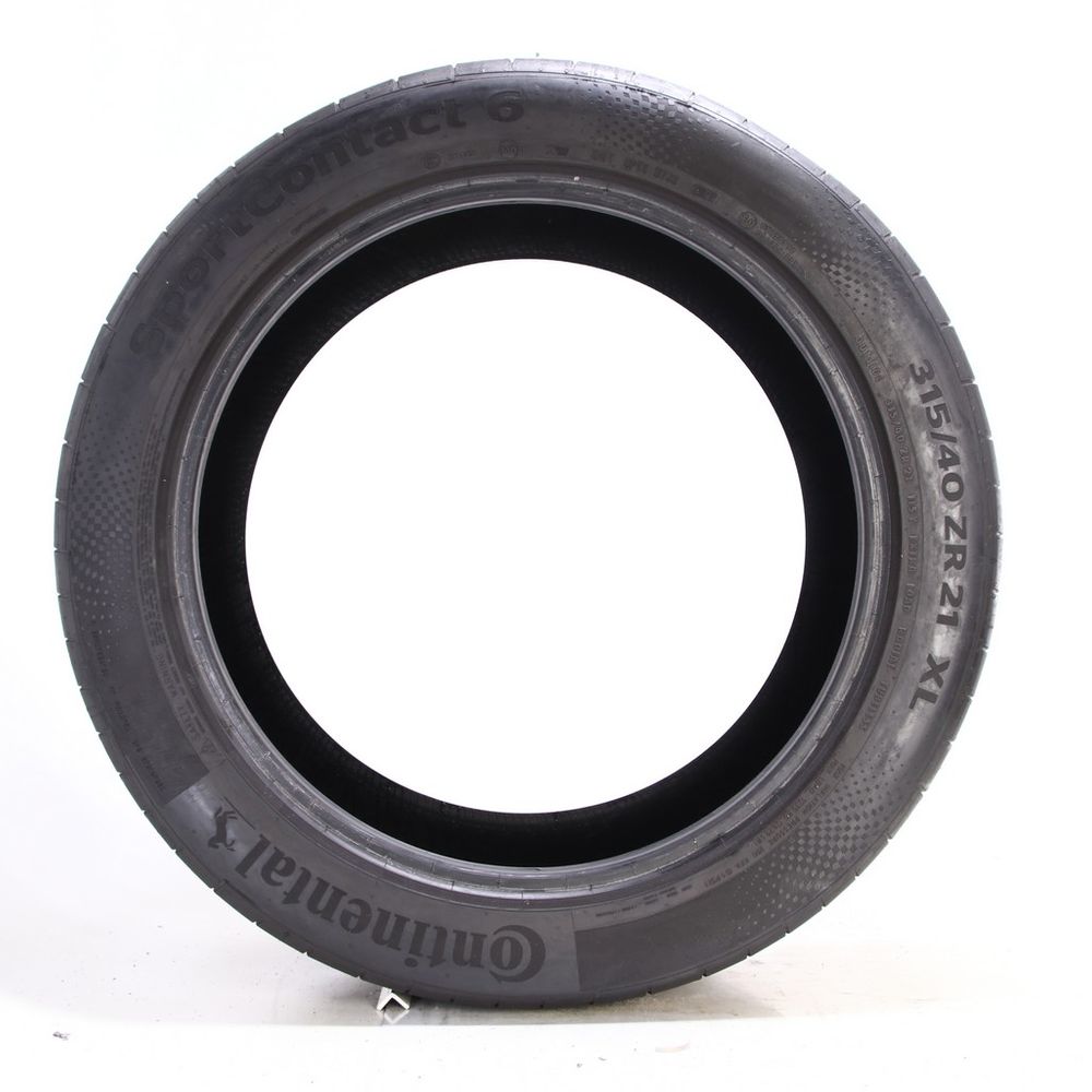 Set of (4) Used 315/40ZR21 Continental SportContact 6 MO1 115Y - 7-8.5/32 - Image 3