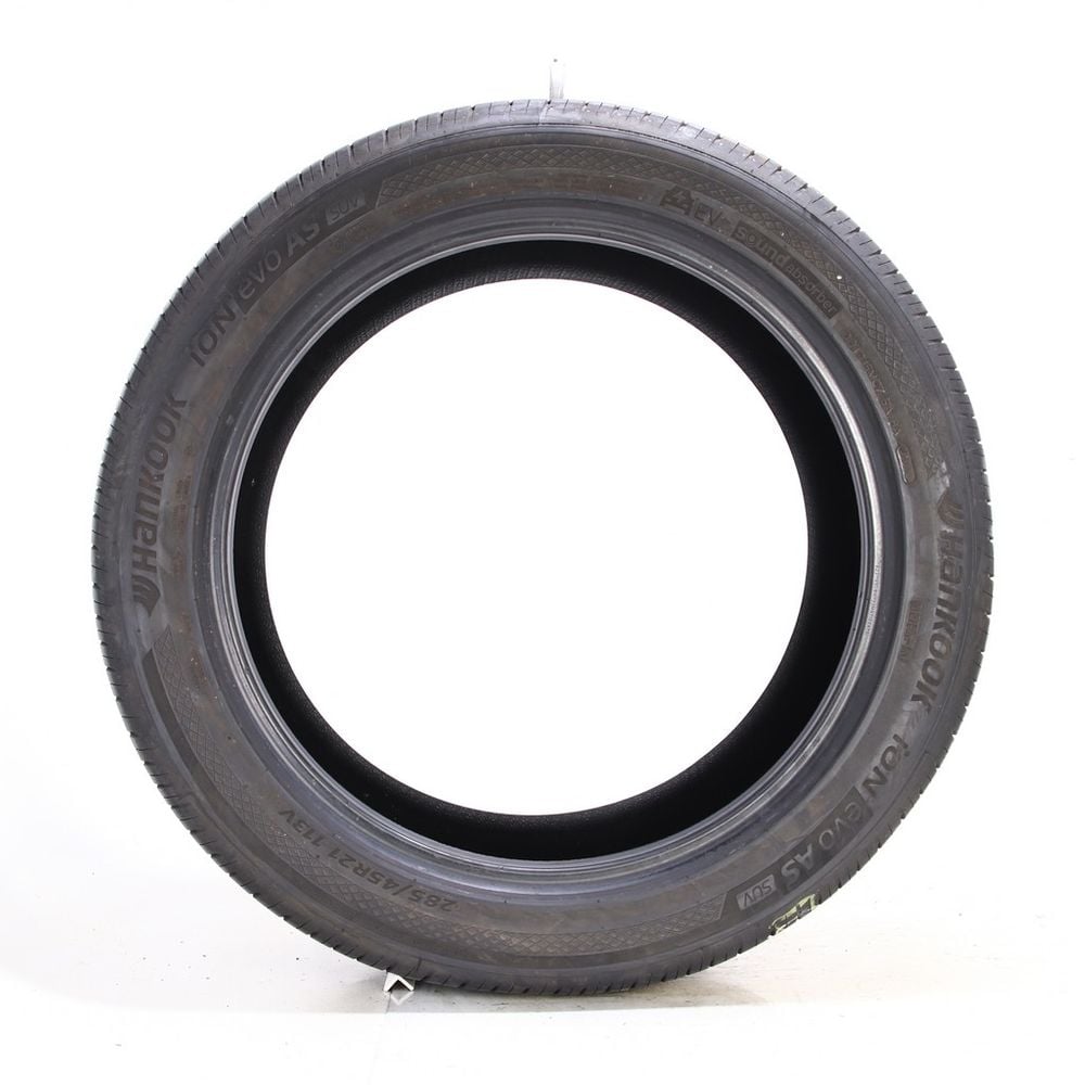 Set of (2) Used 285/45R21 Hankook iON evo AS SUV Sound Absorber EV 113V - 7.5-8.5/32 - Image 6