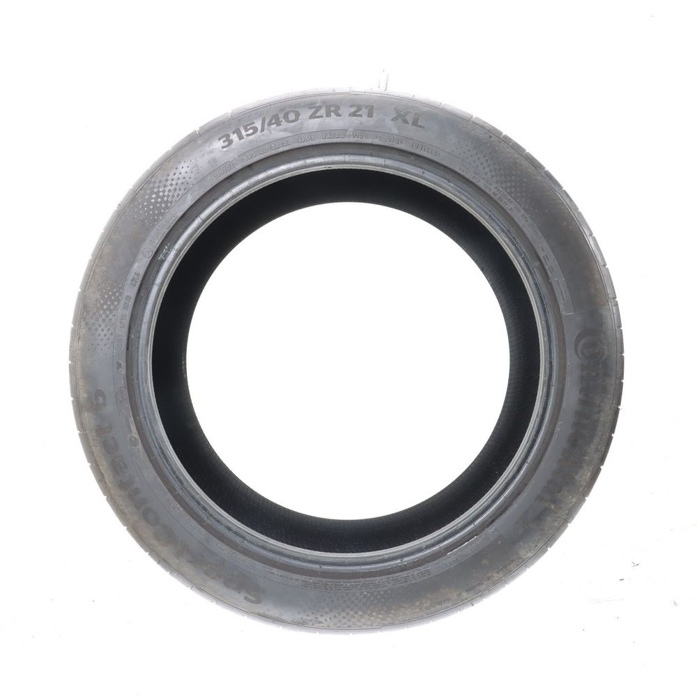 Set of (4) Used 315/40ZR21 Continental SportContact 6 MO1 115Y - 5-5.5/32 - Image 3