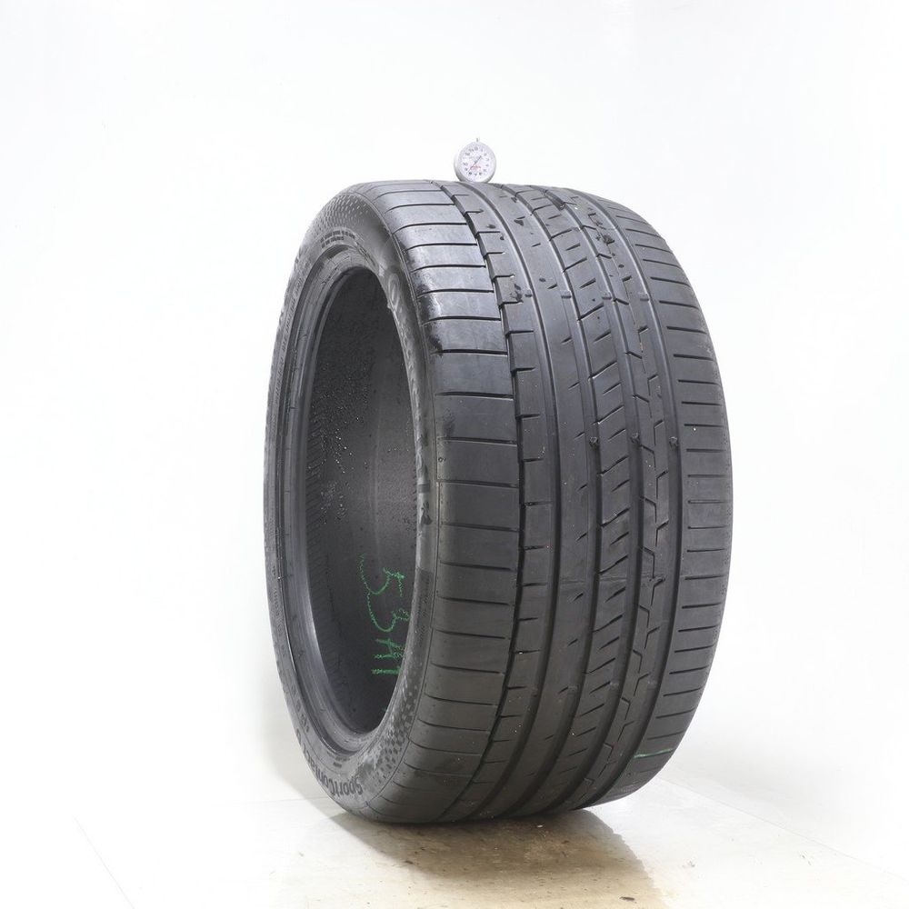 Set of (2) Used 325/35ZR22 Continental SportContact 6 MO1 114Y - 8.5/32 - Image 1