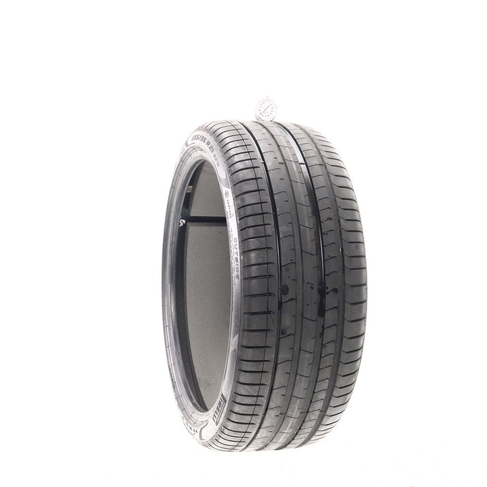 Set of (2) Used 255/35R21 Pirelli P Zero PZ4 T1 Elect PNCS 98W - 7.5-8.5/32 - Image 4