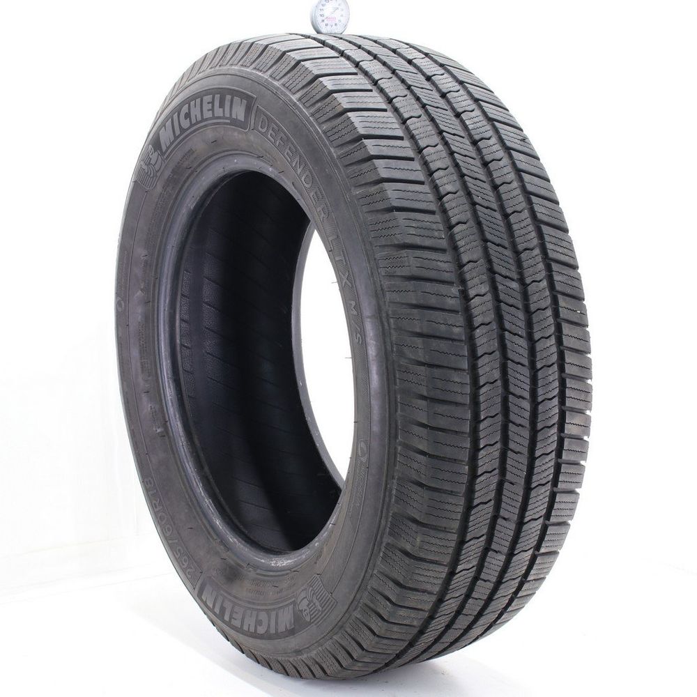 Set of (4) Used 265/60R18 Michelin Defender LTX MS 110T - 9-10.5/32 - Image 1