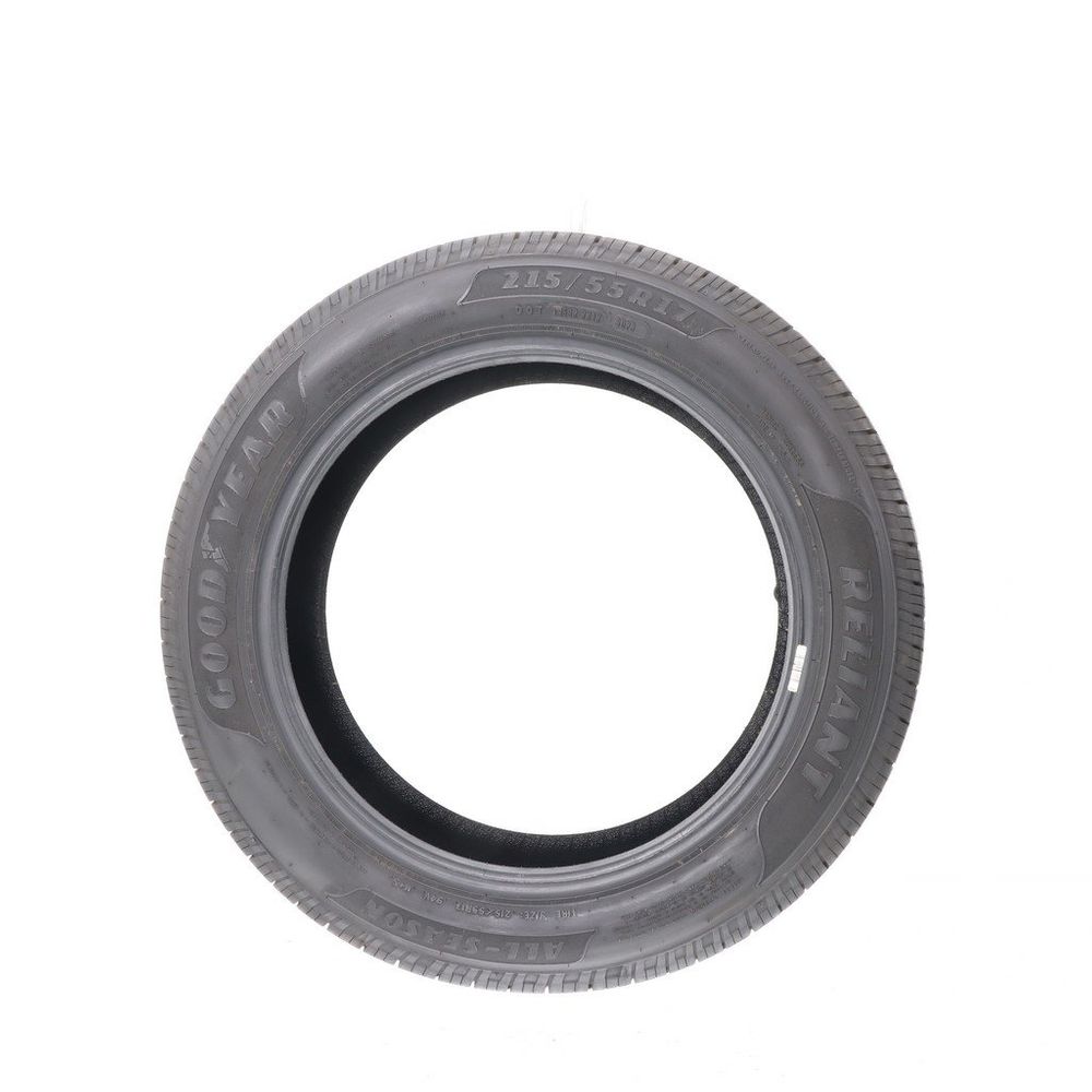 Set of (4) Used 215/55R17 Goodyear Reliant All-season 94V - 8-9.5/32 - Image 6