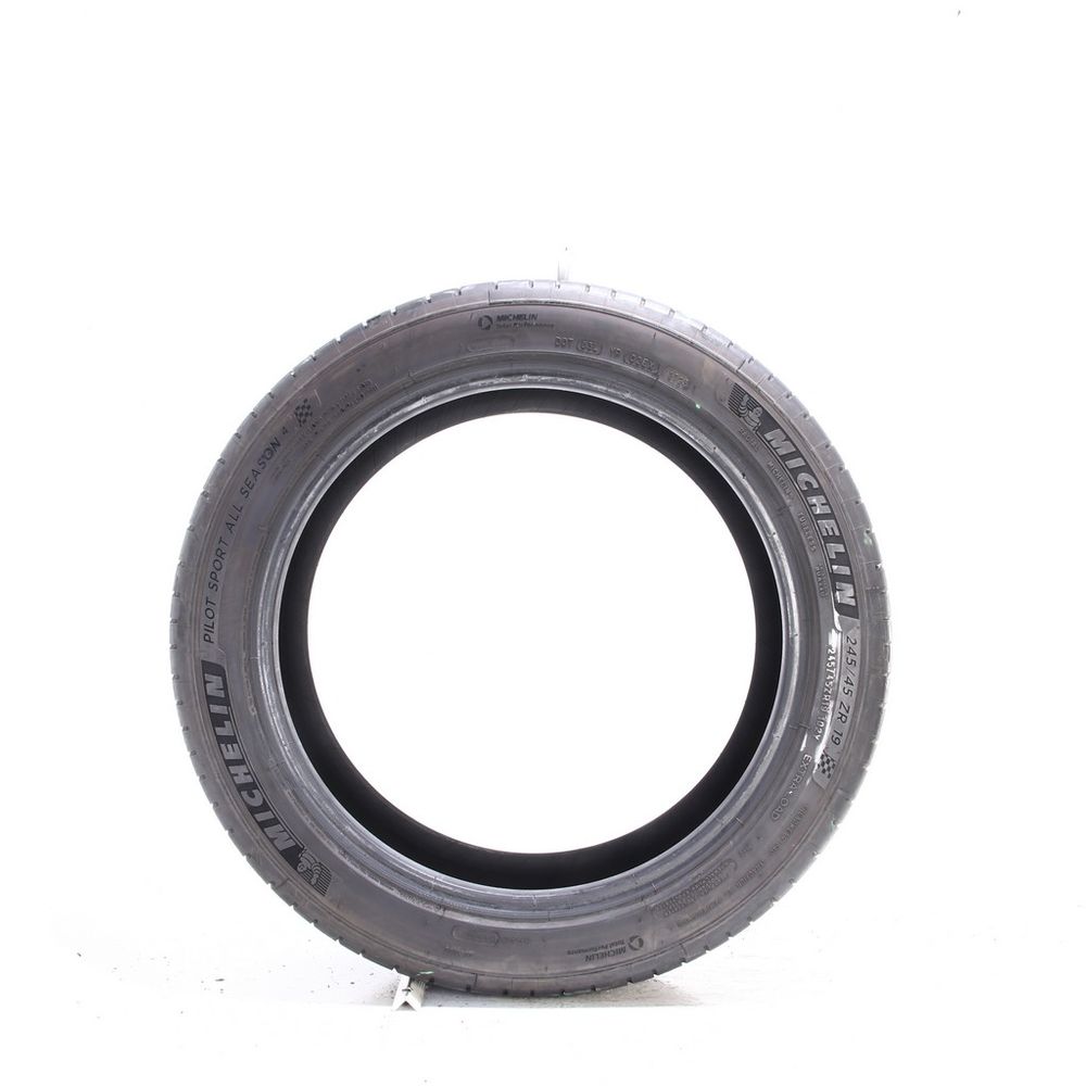 Set of (2) Used 245/45ZR19 Michelin Pilot Sport All Season 4 102Y - 7.5-8/32 - Image 3