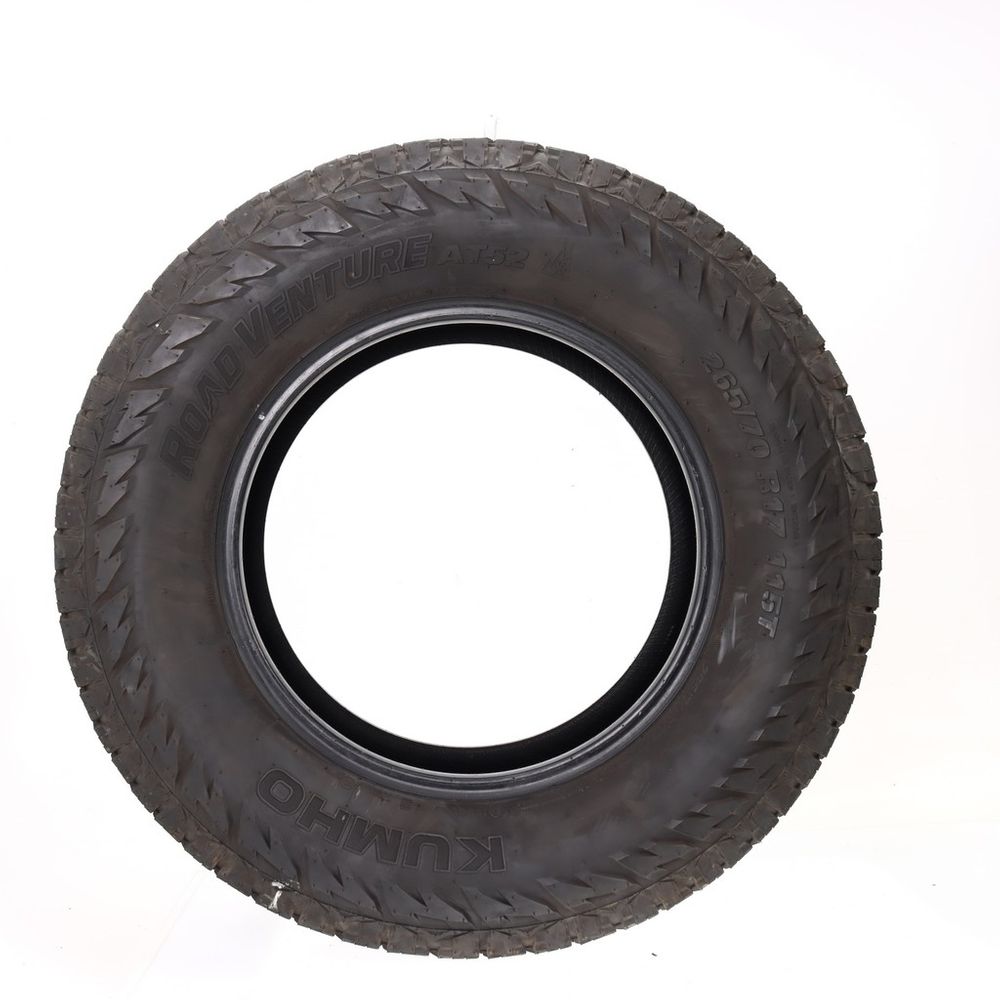 Set of (2) Used 265/70R17 Kumho Road Venture AT52 115T - 9.5-10/32 - Image 3