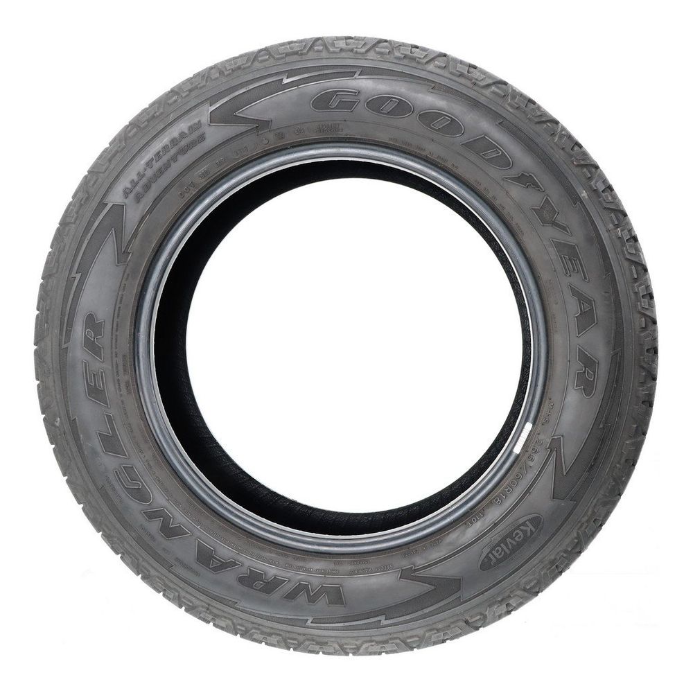 Set of (2) Used 265/60R18 Goodyear Wrangler All-Terrain Adventure Kevlar 110T - 8-9.5/32 - Image 3