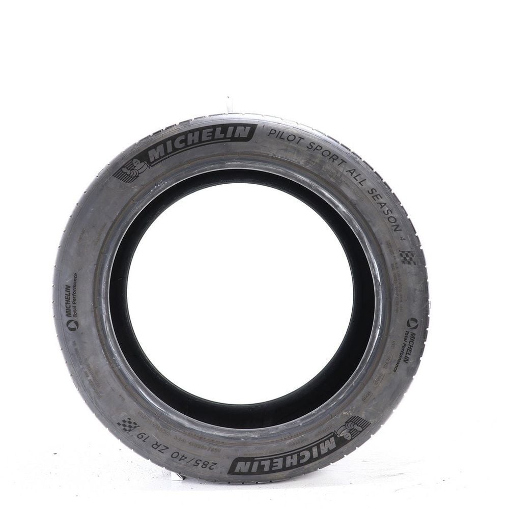 Set of (2) Used 285/40ZR19 Michelin Pilot Sport All Season 4 107Y - 8-8.5/32 - Image 3