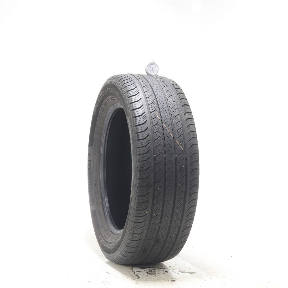 Set of (2) Used 235/55R18 Continental ProContact TX AO 100H - 4-4.5/32 - Image 1