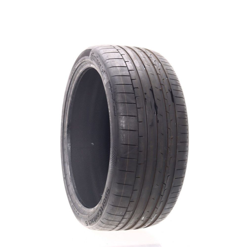Set of (4) Driven Once 295/35ZR23 Continental SportContact 6 AO 108Y - 9/32 - Image 1