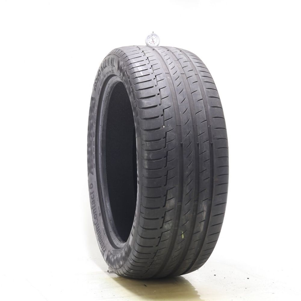 Set of (2) Used 285/45R22 Continental PremiumContact 6 MO-S ContiSilent 114Y - 6-7.5/32 - Image 1