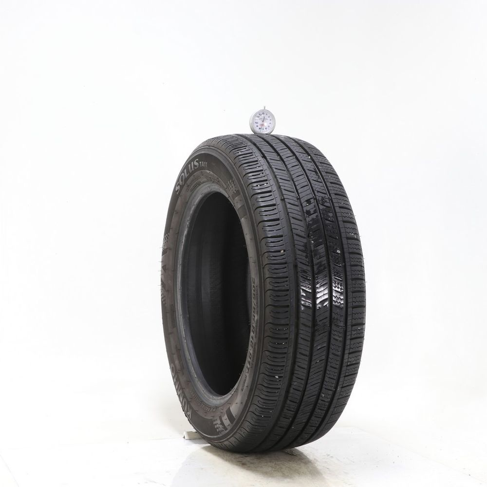 Set of (2) Used 205/55R16 Kumho Solus TA11 91T - 7.5/32 - Image 1