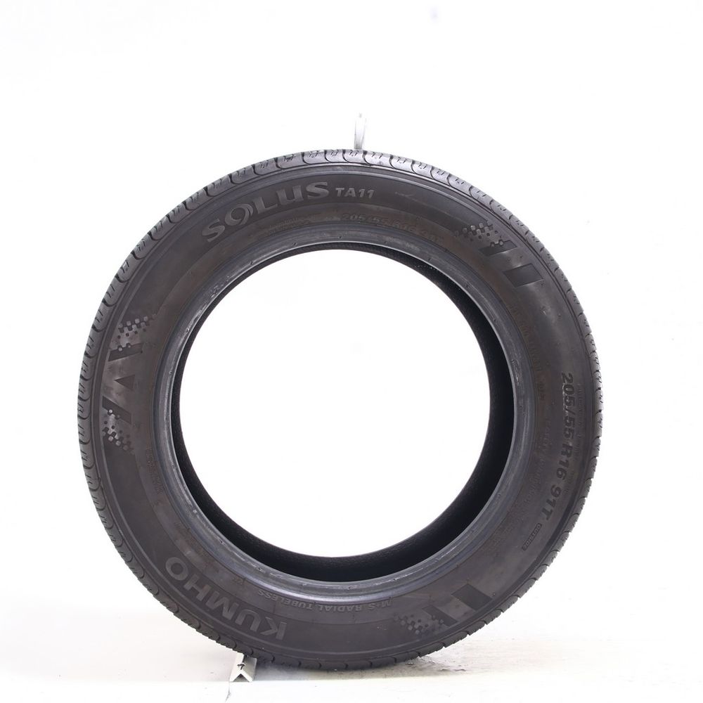 Set of (2) Used 205/55R16 Kumho Solus TA11 91T - 7.5/32 - Image 3
