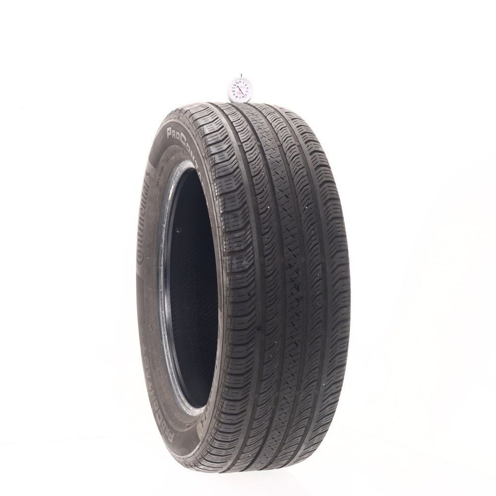 Set of (2) Used 235/55R18 Continental ProContact TX AO 100H - 5.5-7/32 - Image 1