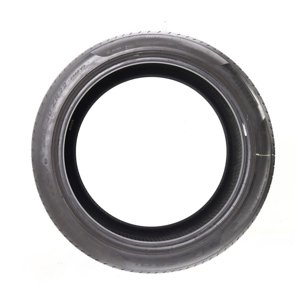 Set of (2) Used 285/40ZR22 Pirelli P Zero B1 110Y - 5-6.5/32 - Image 3