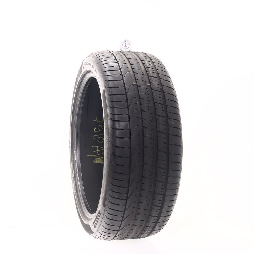 Set of (2) Used 285/40ZR22 Pirelli P Zero B1 110Y - 5-6.5/32 - Image 4