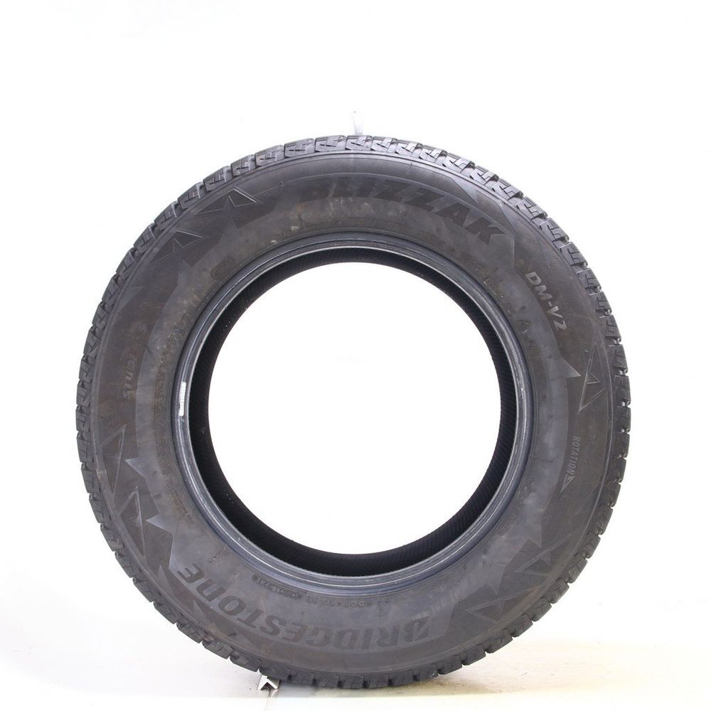 Set of (2) Used 245/65R17 Bridgestone Blizzak DM-V2 107S - 10.5-11.5/32 - Image 3