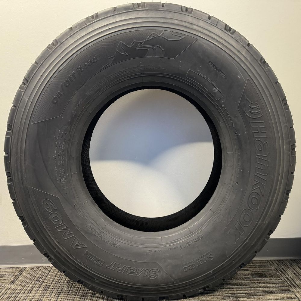 Set of (2) New LT 12R22.5 Hankook Smart Work AM09 1N/A H - 28/32 - Image 3