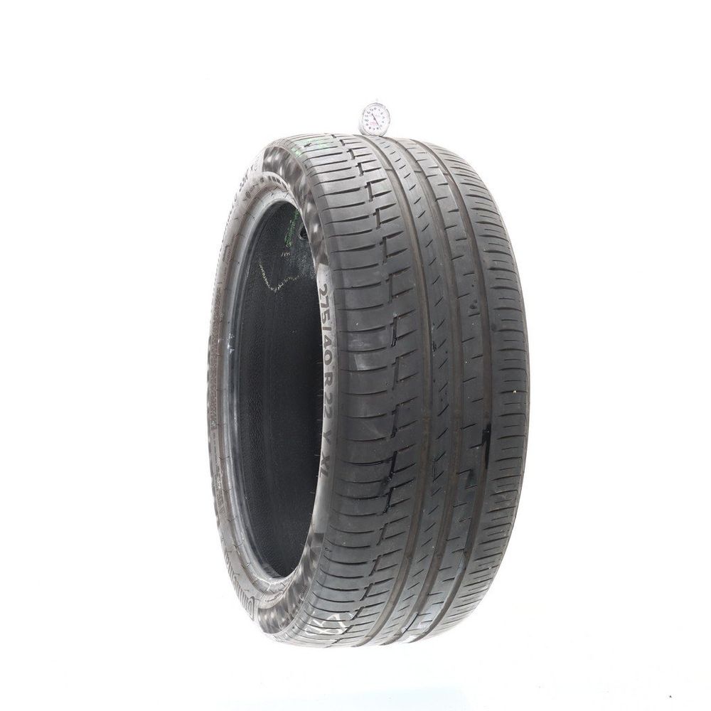 Set of (4) Used 275/40R22 Continental PremiumContact 6 SSR 107Y - 5.5/32 - Image 1