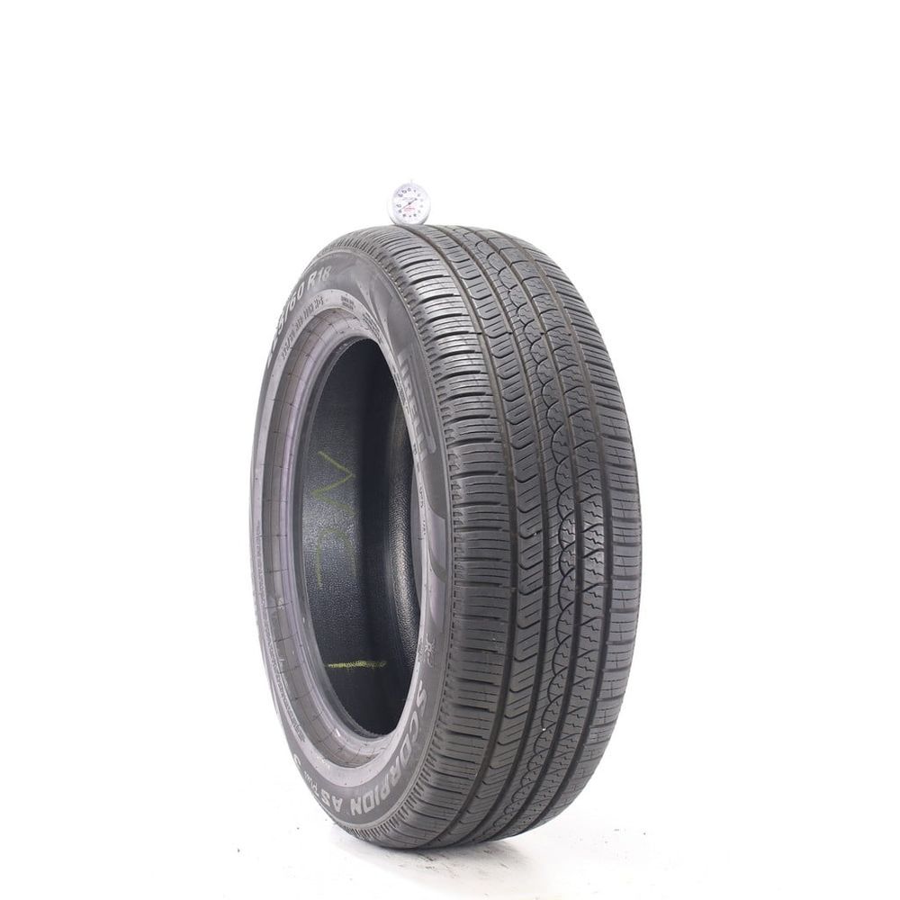 Set of (2) Used 225/60R18 Pirelli Scorpion AS Plus 3 100H - 9-10/32 - Image 1