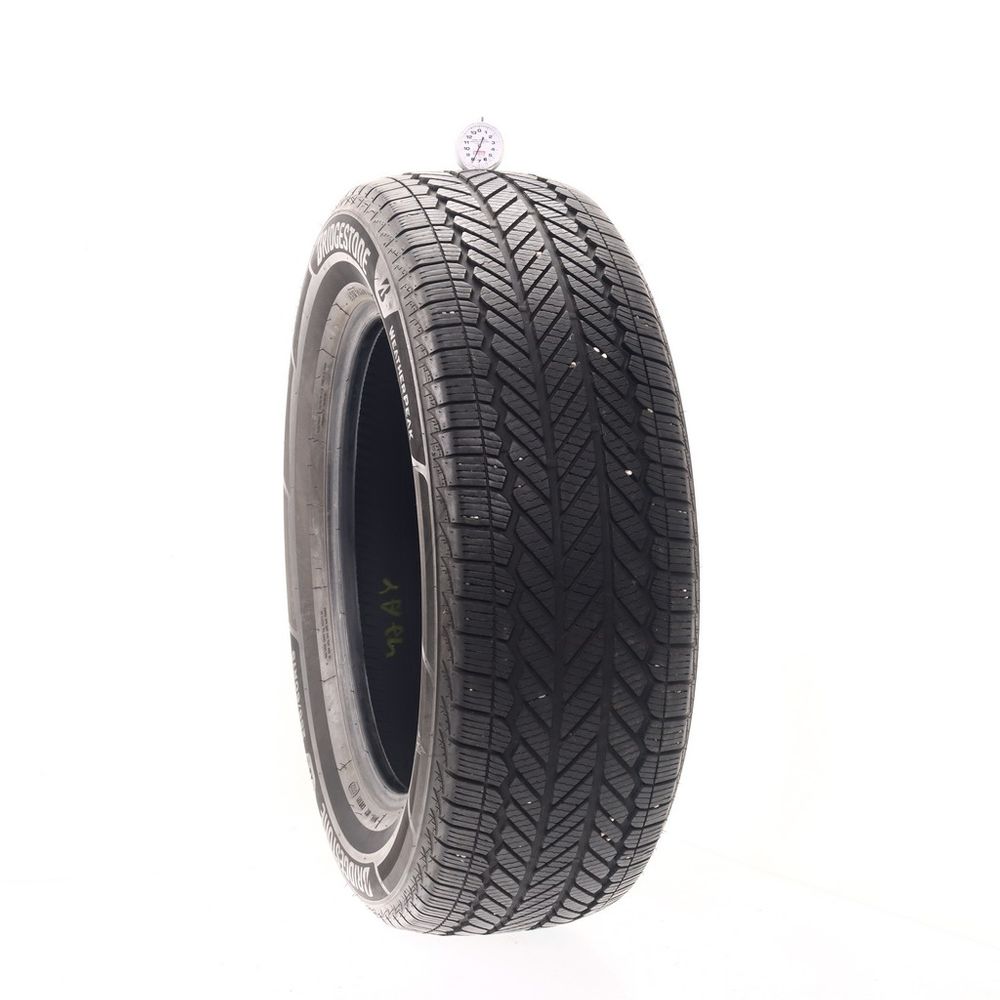 Set of (2) Used 255/60R19 Bridgestone WeatherPeak 109H - 7.5-8/32 - Image 1