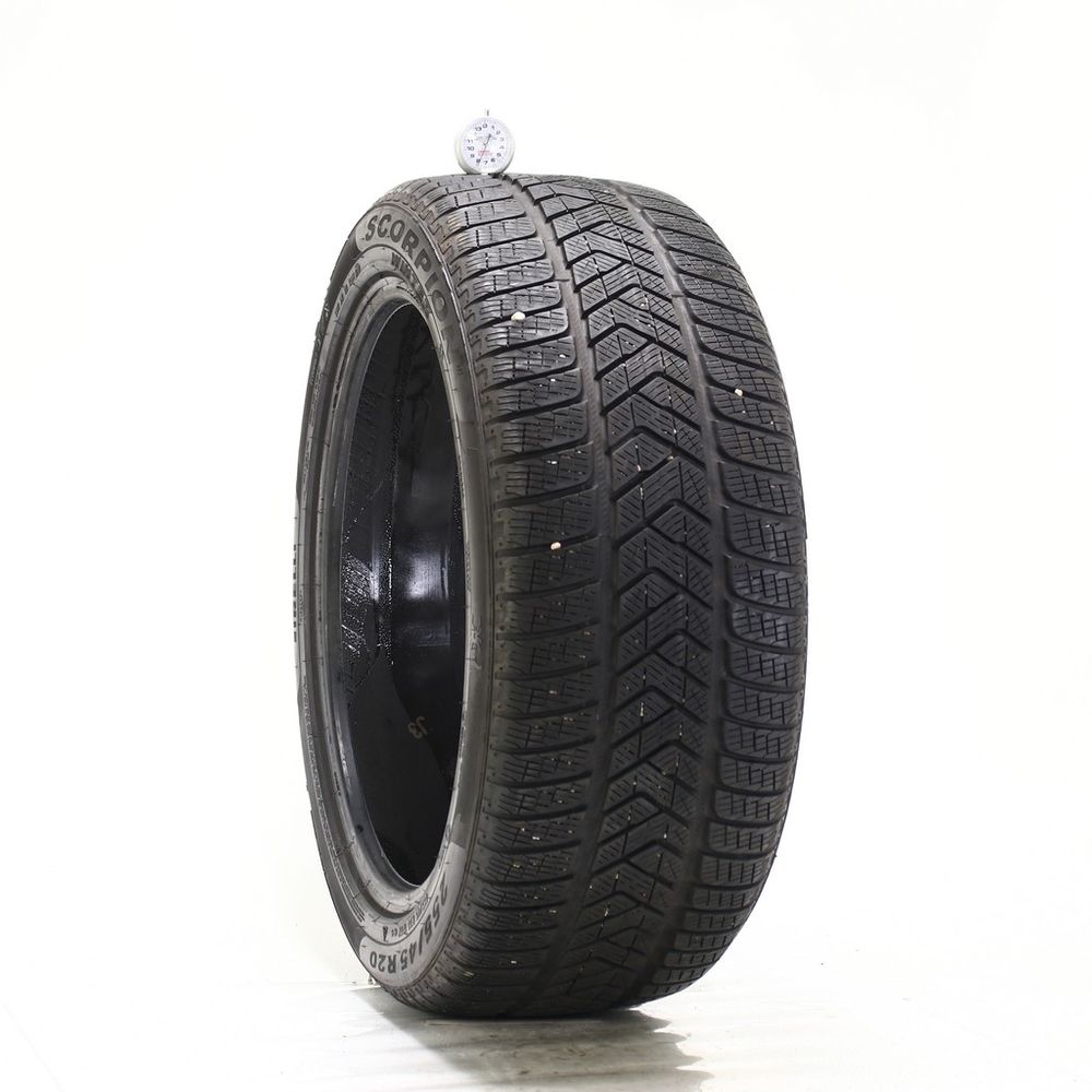 Set of (2) Used 255/45R20 Pirelli Scorpion Winter AO 101V - 7-7.5/32 - Image 4