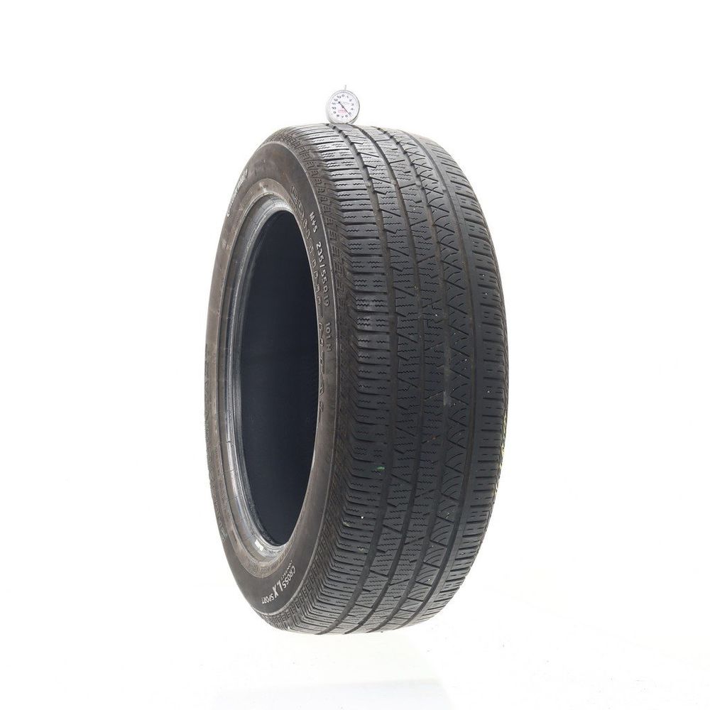 Set of (2) Used 235/55R19 Continental CrossContact LX Sport AO 101H - 5-5.5/32 - Image 1