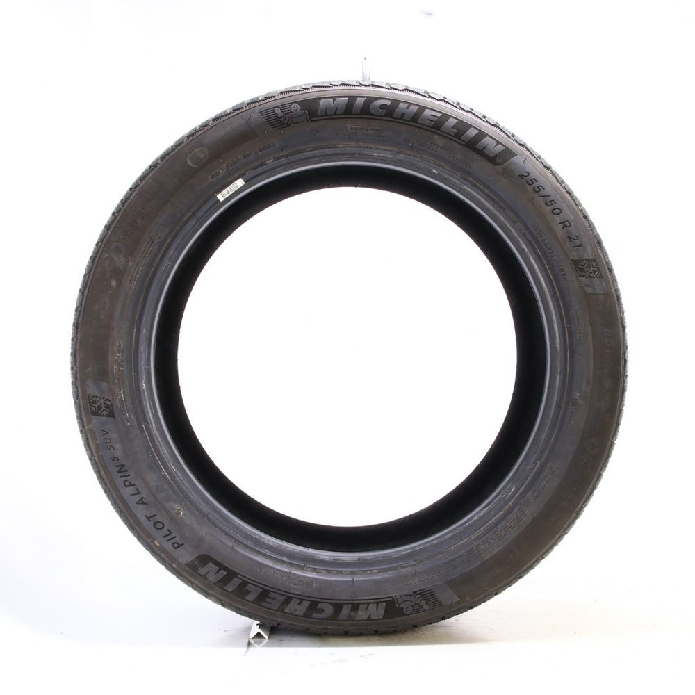 Set of (2) Used 255/50R21 Michelin Pilot Alpin 5 SUV 109H - 8.5-9/32 - Image 3