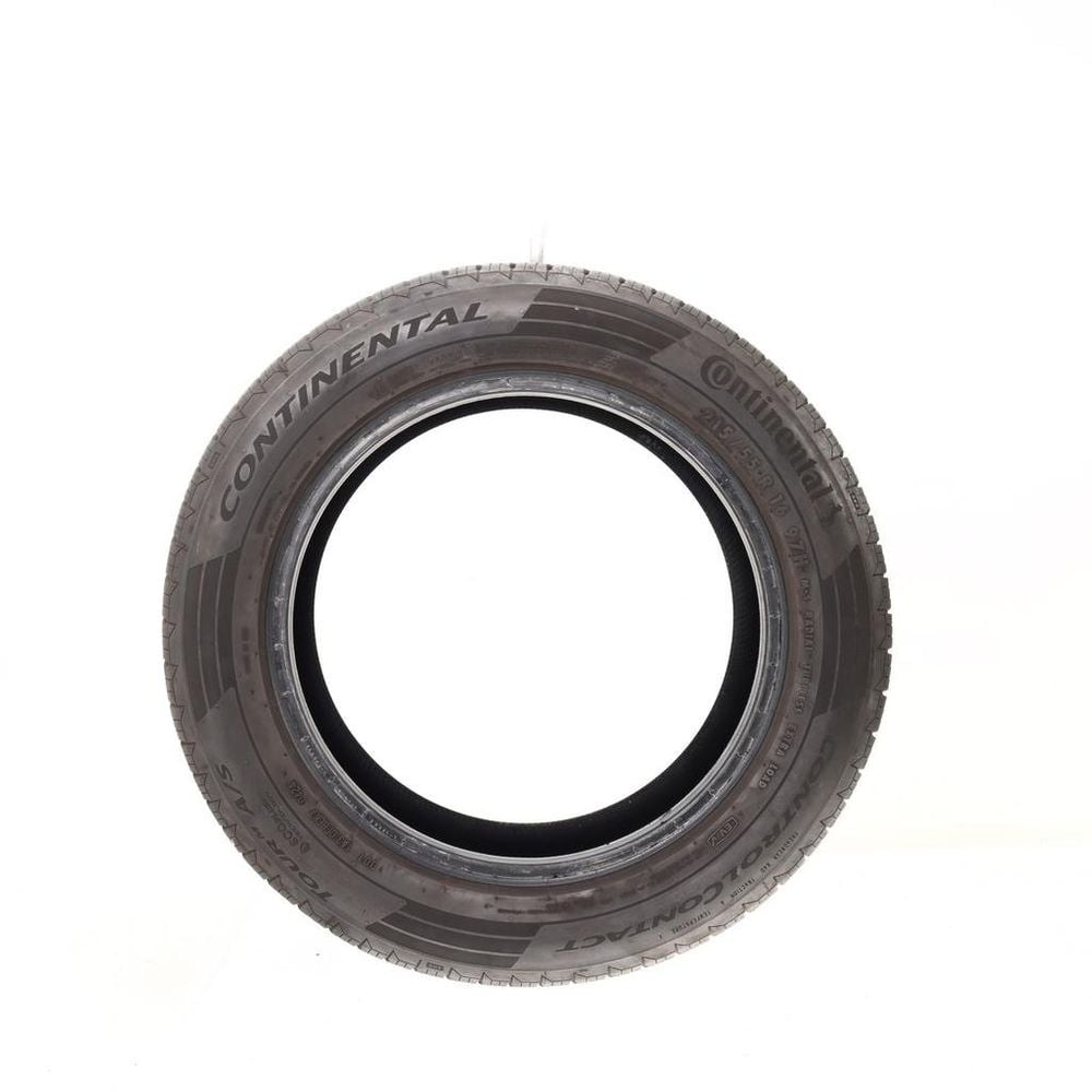 Set of (2) Used 215/55R16 Continental ControlContact Tour M A/S EV 97H - 7.5/32 - Image 3