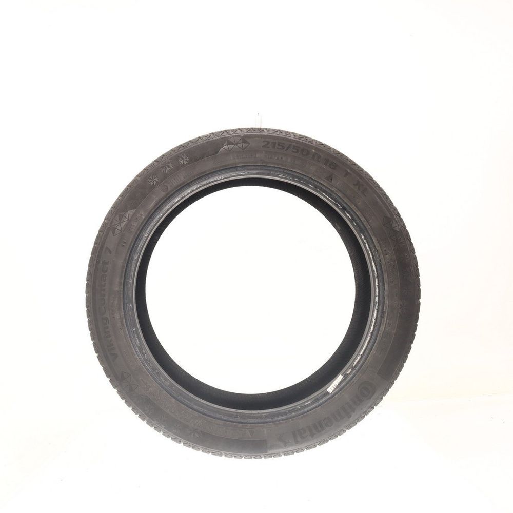 Set of (2) Used 215/50R18 Continental VikingContact 7 96T - 5-6/32 - Image 3