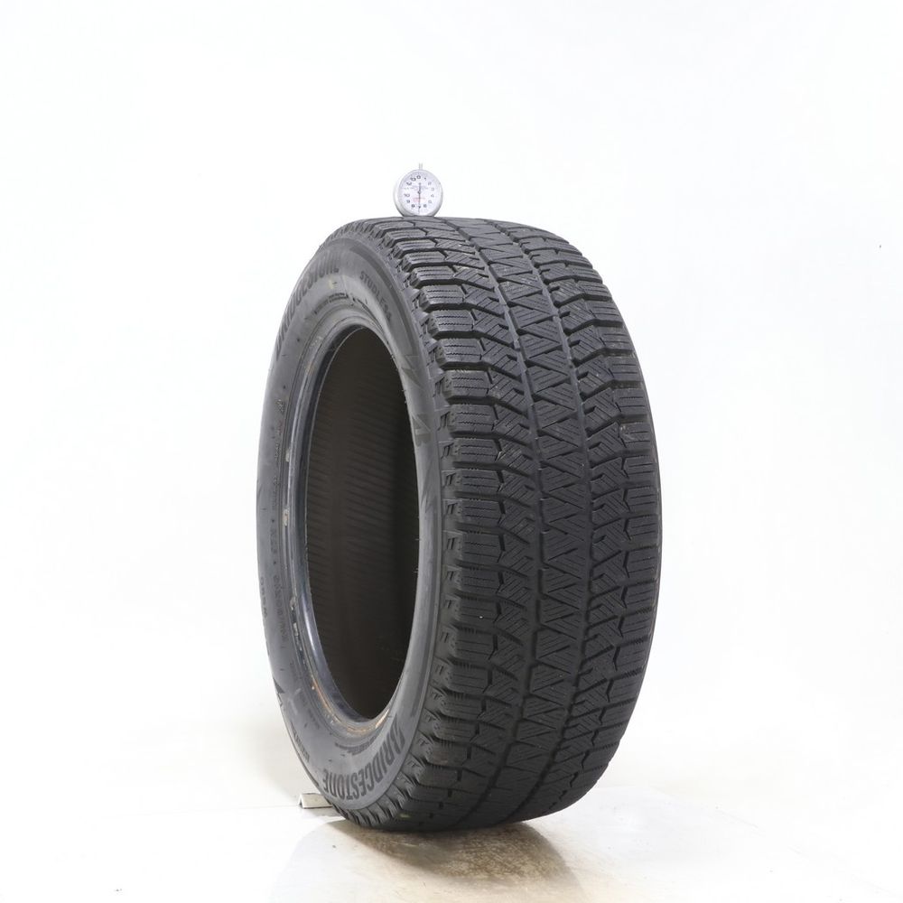 Set of (2) Used 215/55R16 Bridgestone Blizzak WS90 Studless 97H - 7-8/32 - Image 1