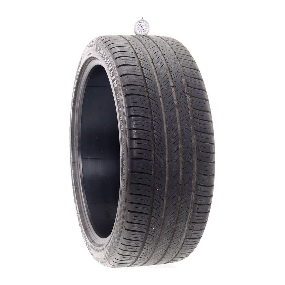 Set of (4) Used 255/40ZR21 Michelin Pilot Sport All Season 4 102Y - 5.5-6.5/32 - Image 1
