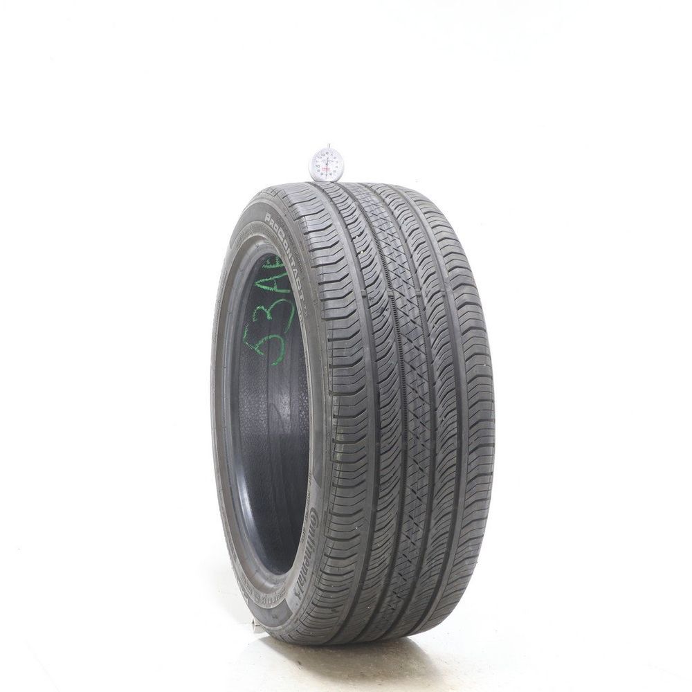 Set of (2) Used 235/45R18 Continental ProContact TX VOL 98H - 7-8/32 - Image 1