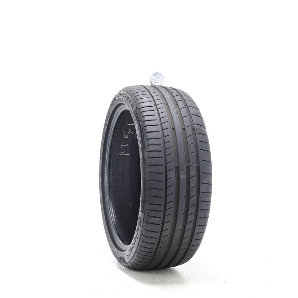 Set of (2) Used 225/40R18 Continental ContiSportContact 5 MO 92Y - 8/32 - Image 1