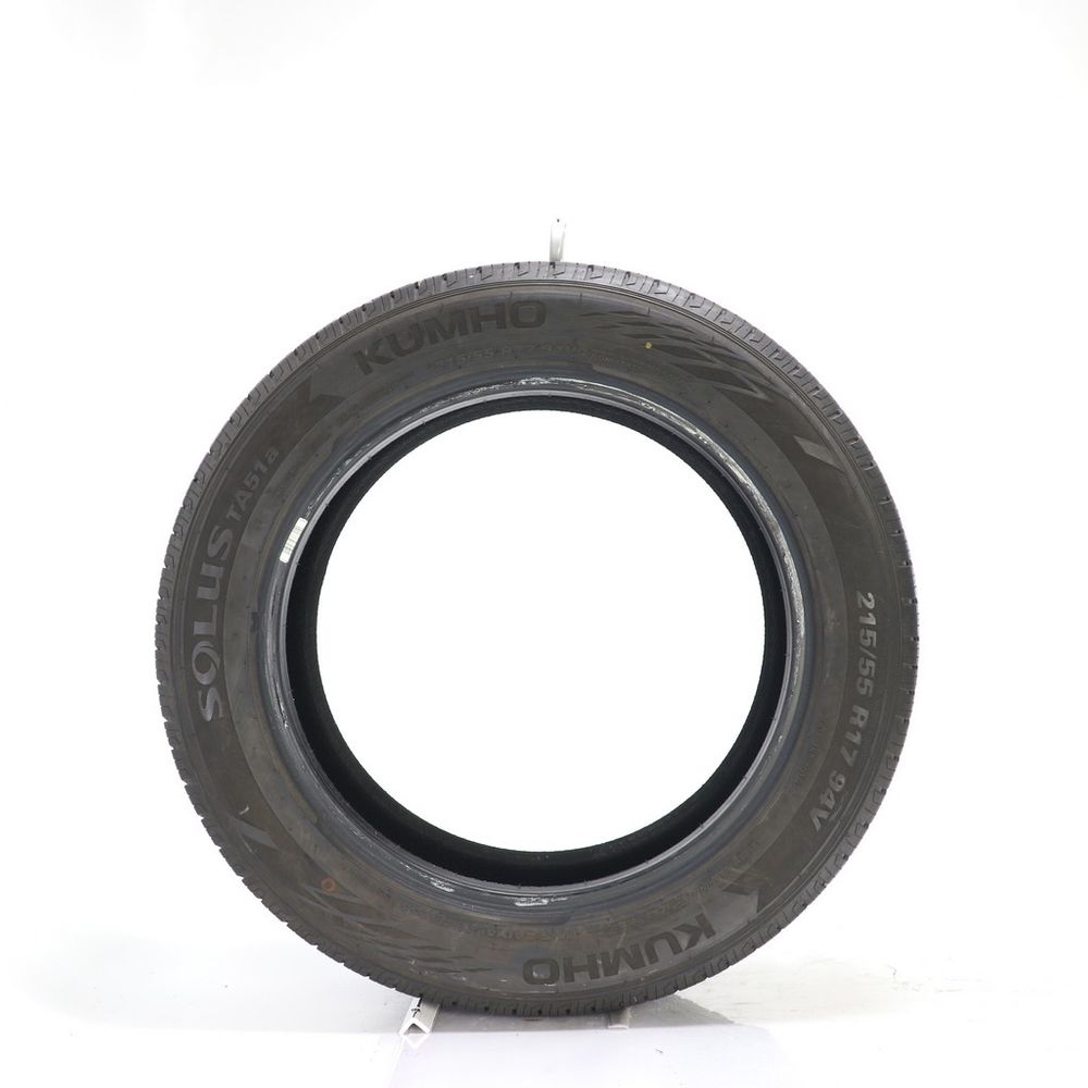 Set of (2) Used 215/55R17 Kumho Solus TA51a 94V - 8.5-9/32 - Image 6