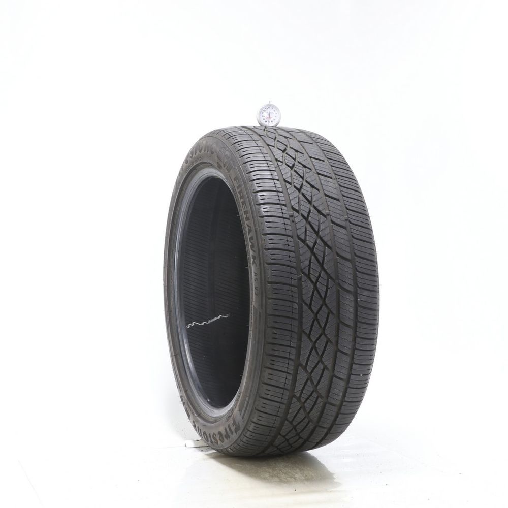 Set of (2) Used 245/45R19 Firestone Firehawk AS V2 98W - 6-7/32 - Image 4