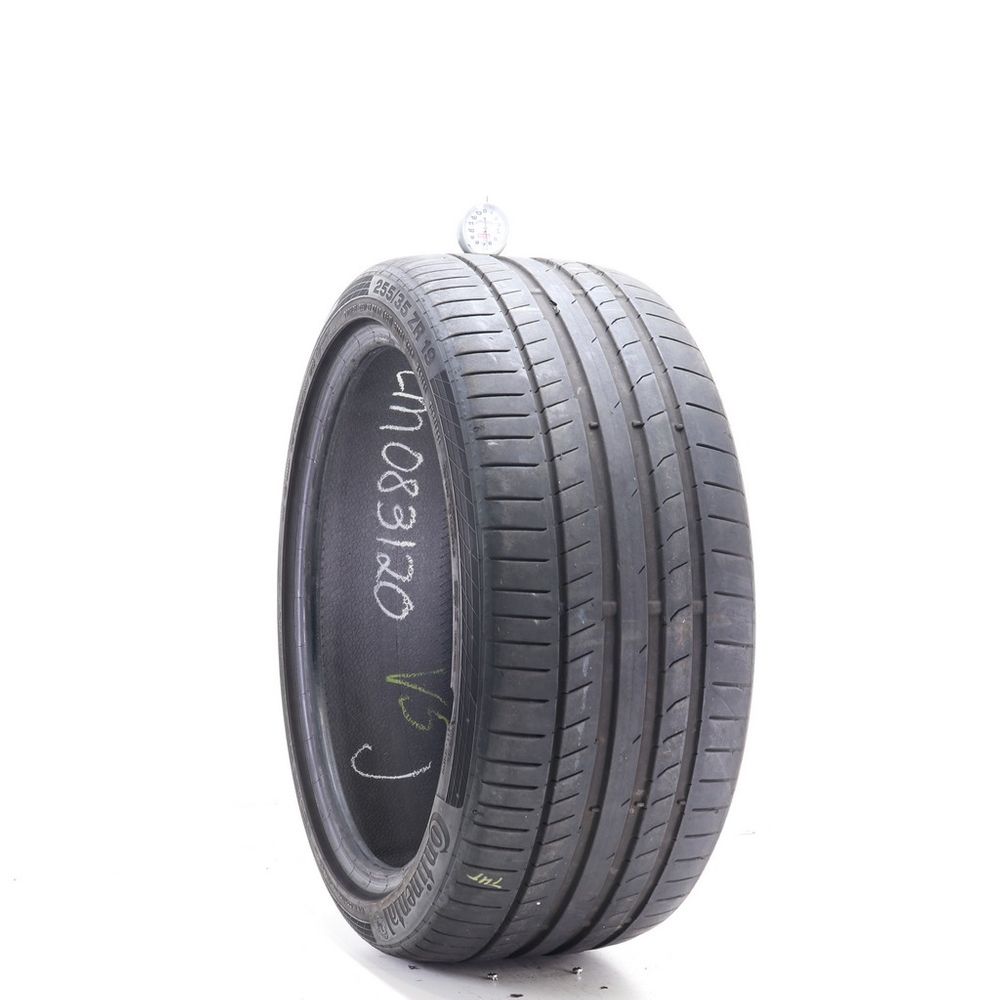 Used 255/35ZR19 Continental ContiSportContact 5P MO 96Y - 6.5/32 - Image 1