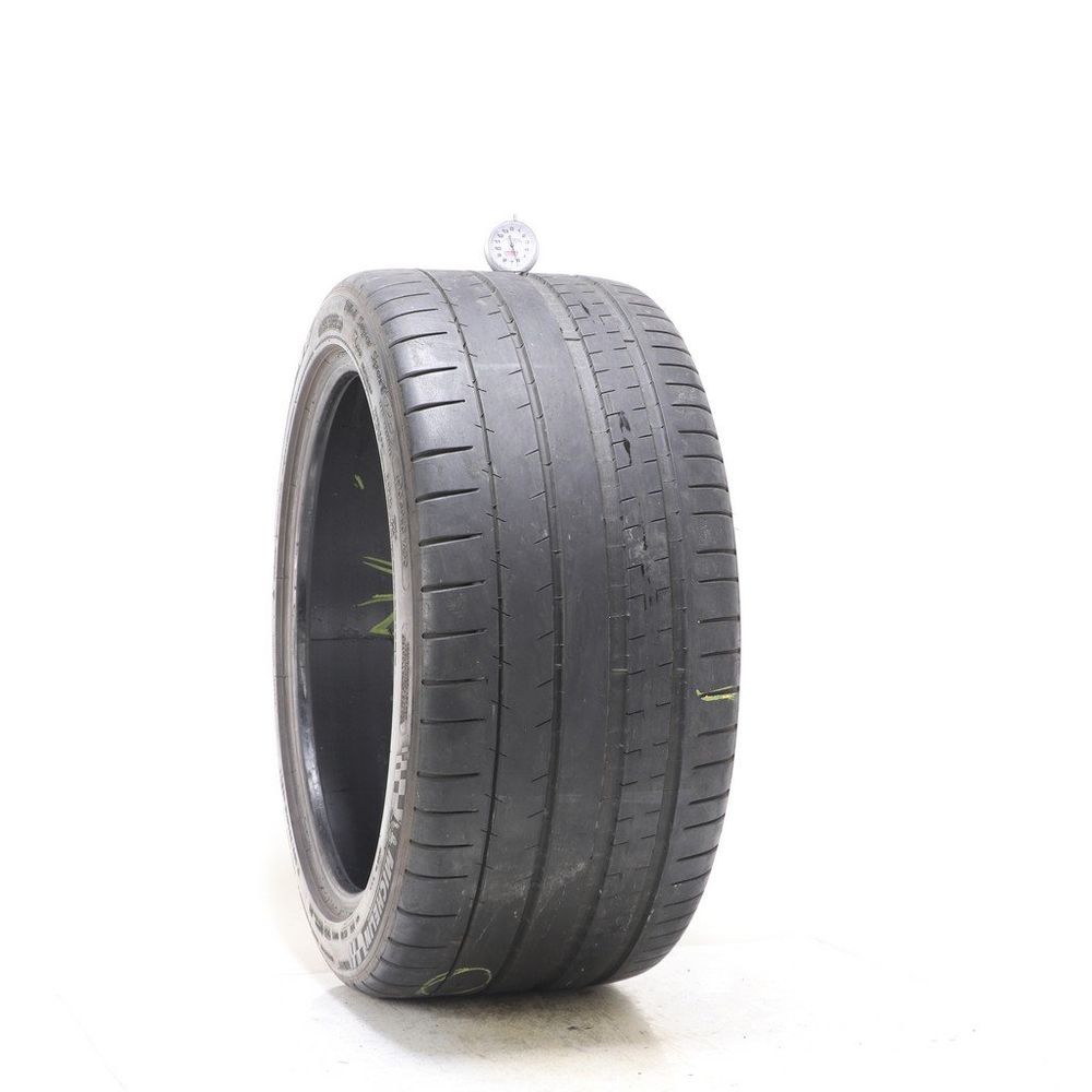 Set of (2) Used 285/35ZR19 Michelin Pilot Super Sport ZP 99Y - 6-7/32 - Image 1